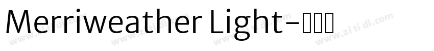 Merriweather Light字体转换